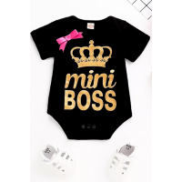 Нарядный детский бодик с бантиком Mini Boss
